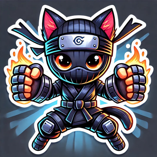 Nitro Kitten Holographic Sticker